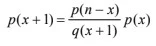 Formule de récurrence loi binomiale