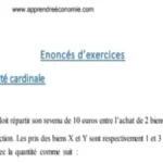 exercices corrigés sur l'utilité cardinale [PDF]
