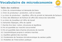 Vocabulaire de microéconomie